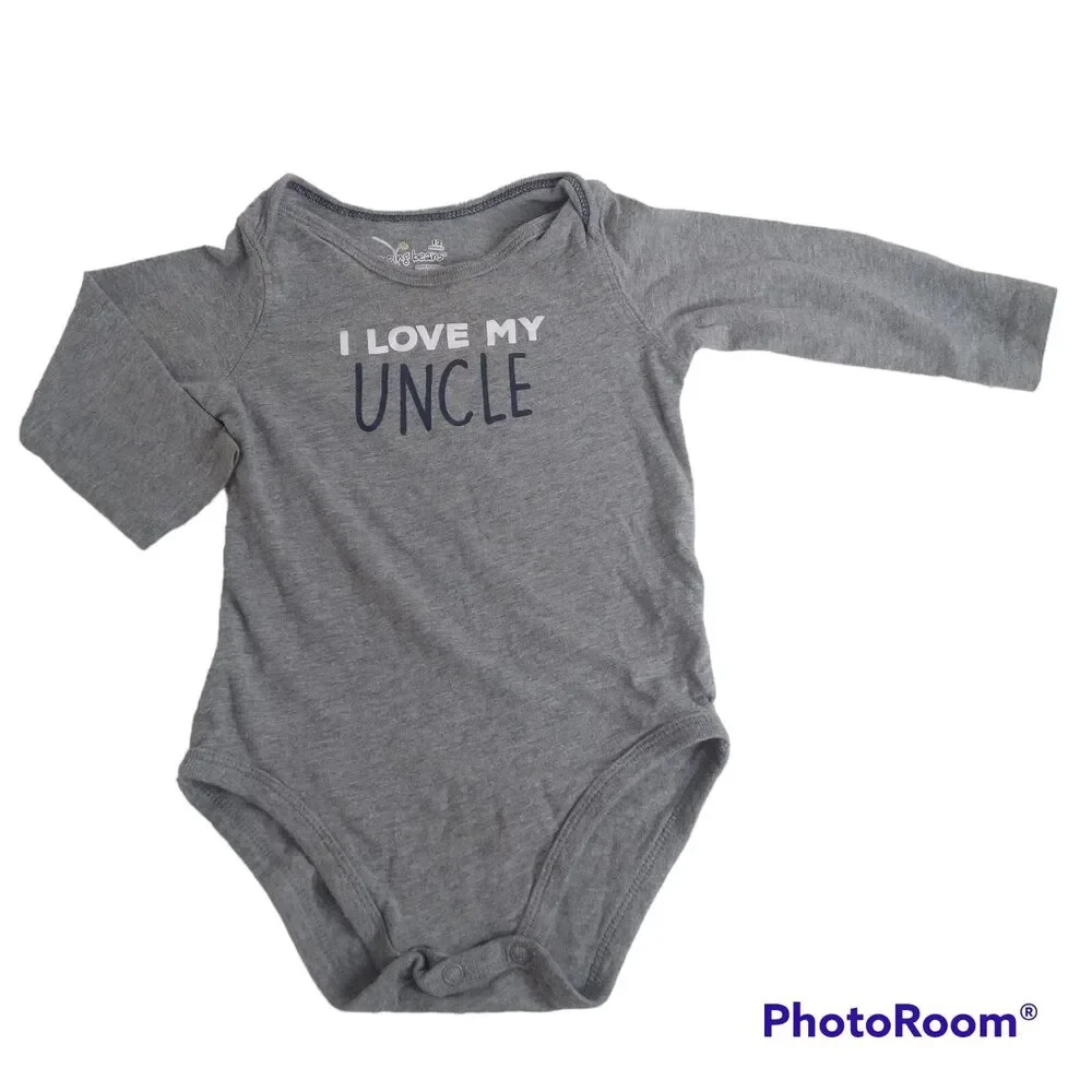 Jumping Beans I Love My Uncle 12m Bodysuit One Piece Creeper Long Sleeve Family